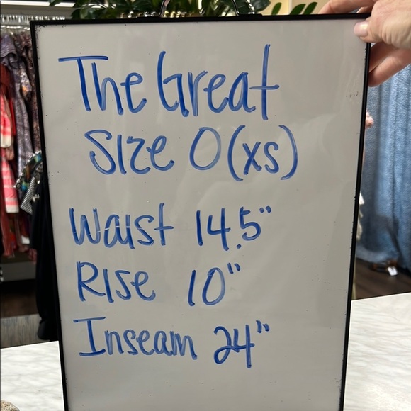 The Great. Washed Blue Cropped Drawstring Sweatpant  Star Embroidery Size 0/XS - Picture 6 of 9